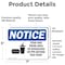 Signmission Food And Drink Area No Biohazards Sign, Vinyl Decal, 7in W x 5in L, 2PK OS-2PACK-NS-D-57-L-12814 - alternate 3